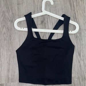 Alo bra top black size large worn once